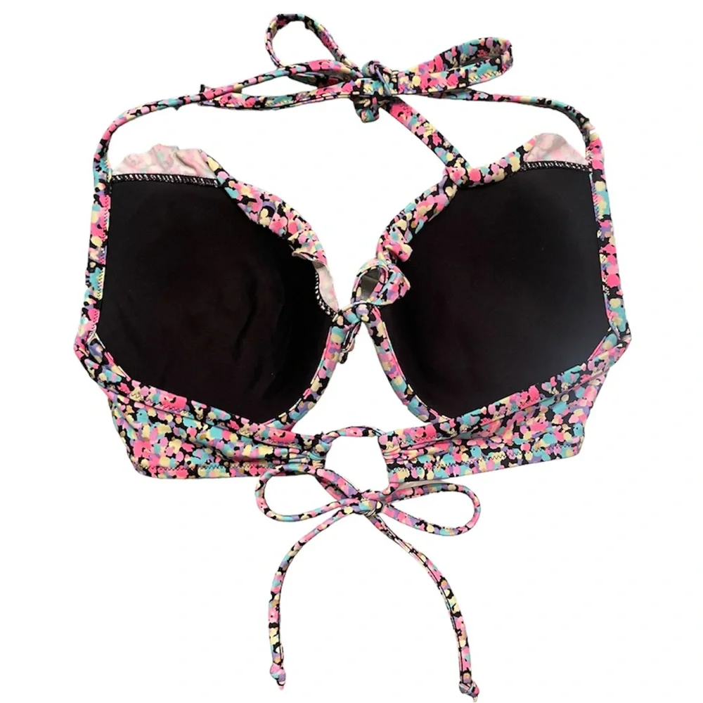 Sexy Bikini Top Victoria’s Secret Colorful Padded String Bikini Pink Blue Black